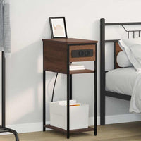 vidaXL Armadio da Notte Rovere marrone 41 x 28 x 76 cm