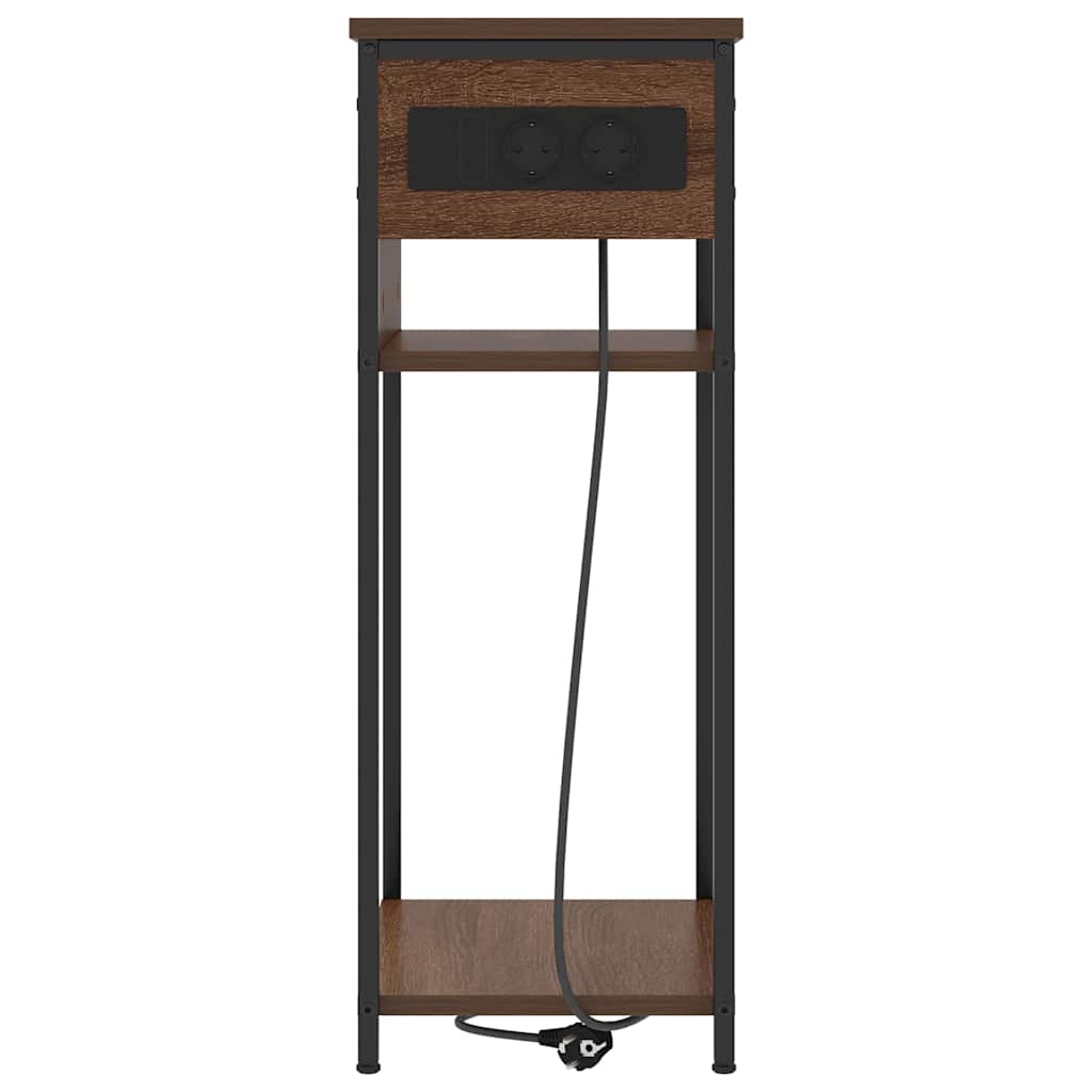 vidaXL Armadio da Notte Rovere marrone 41 x 28 x 76 cm