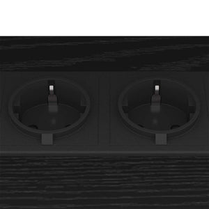 vidaXL Armadio da Notte Rovere nero 38 x 30 x 48 cm Legno multistrato