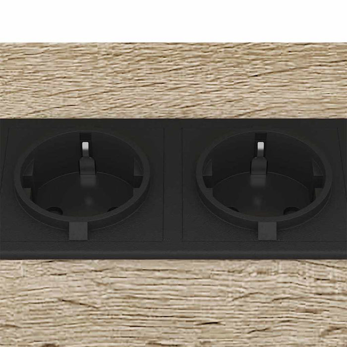 vidaXL Mobiletti da Notte 2 pcs rovere sonoma 38 x 30 x 48 cm