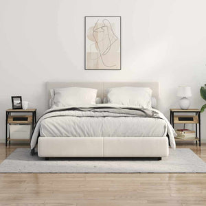 vidaXL Mobiletti da Notte 2 pcs rovere sonoma 38 x 30 x 48 cm