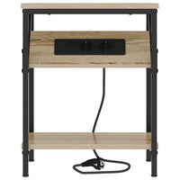 vidaXL Mobiletti da Notte 2 pcs rovere sonoma 38 x 30 x 48 cm