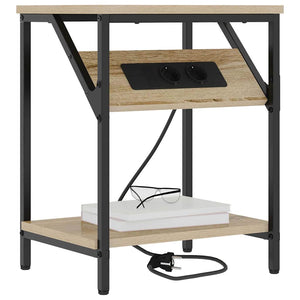 vidaXL Mobiletti da Notte 2 pcs rovere sonoma 38 x 30 x 48 cm