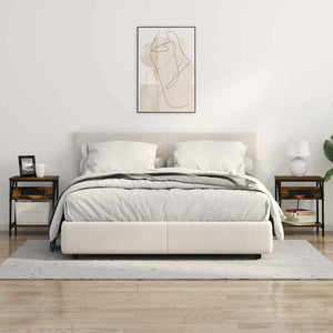 vidaXL Armadio da Notte Rovere fumo 38 x 30 x 48 cm Legno multistrato