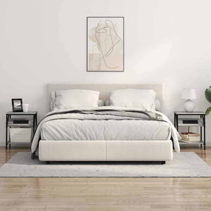 vidaXL Armadio da Notte Grigio sonoma 38 x 30 x 48 cm