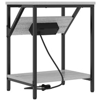 vidaXL Armadio da Notte Grigio sonoma 38 x 30 x 48 cm