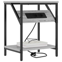 vidaXL Armadio da Notte Grigio sonoma 38 x 30 x 48 cm