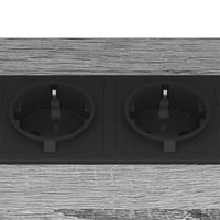 vidaXL Mobiletti da Notte 2 pcs Grigio sonoma 38 x 30 x 48 cm