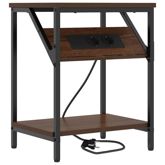 vidaXL Armadio da Notte Rovere marrone 38 x 30 x 48 cm