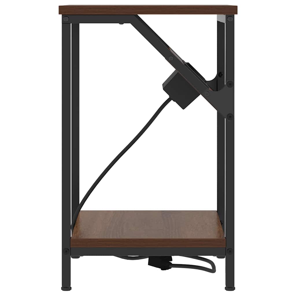 vidaXL Armadio da Notte Rovere marrone 38 x 30 x 48 cm