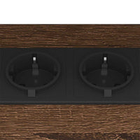 vidaXL Mobiletti da Notte 2 pcs Rovere marrone 38 x 30 x 48 cm