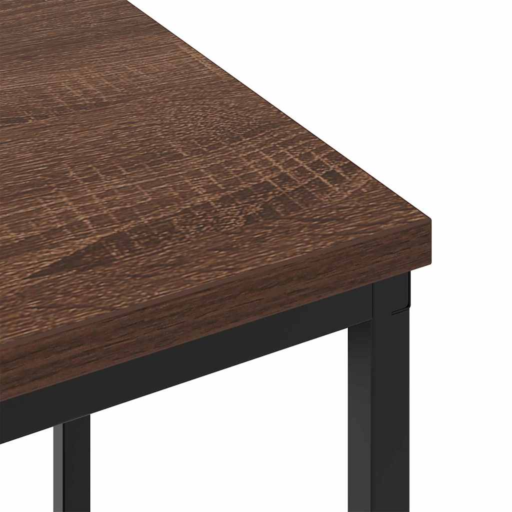 vidaXL Mobiletti da Notte 2 pcs Rovere marrone 38 x 30 x 48 cm