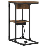 vidaXL Comodino Rovere affumicato 41.5 x 26 x 60.5 cm