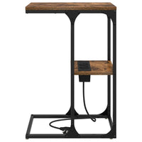 vidaXL Comodino Rovere affumicato 41.5 x 26 x 60.5 cm