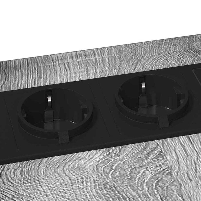 vidaXL Comodino Grigio sonoma 41.5 x 26 x 60.5 cm Legno multistrato