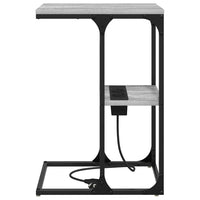 vidaXL Comodino Grigio sonoma 41.5 x 26 x 60.5 cm Legno multistrato