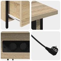 vidaXL Armadio da Notte con cassetto rovere sonoma 60 x 30 x 61 cm