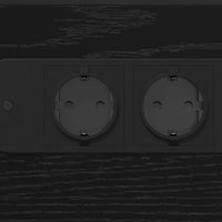 vidaXL Comodino Rovere nero 41.5 x 26 x 60.5 cm Legno multistrato