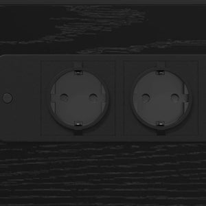 vidaXL Comodino Rovere nero 41.5 x 26 x 60.5 cm Legno multistrato