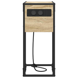 vidaXL Comodino rovere sonoma 41.5 x 26 x 60.5 cm Legno multistrato