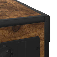 vidaXL Comodino Rovere fumo 41.5 x 26 x 60.5 cm Legno multistrato