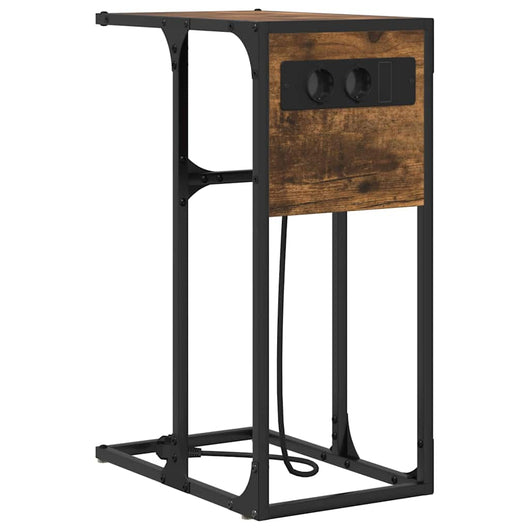 vidaXL Comodino Rovere fumo 41.5 x 26 x 60.5 cm Legno multistrato