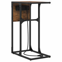 vidaXL Comodino Rovere fumo 41.5 x 26 x 60.5 cm Legno multistrato