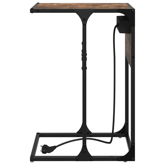 vidaXL Comodino Rovere fumo 41.5 x 26 x 60.5 cm Legno multistrato