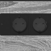 vidaXL Comodino Grigio sonoma 41.5 x 26 x 60.5 cm Legno multistrato