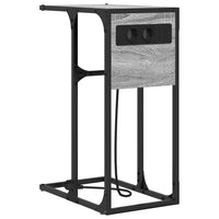 vidaXL Comodino Grigio sonoma 41.5 x 26 x 60.5 cm Legno multistrato