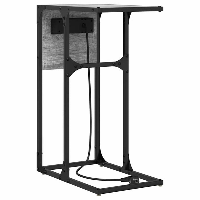 vidaXL Comodino Grigio sonoma 41.5 x 26 x 60.5 cm Legno multistrato