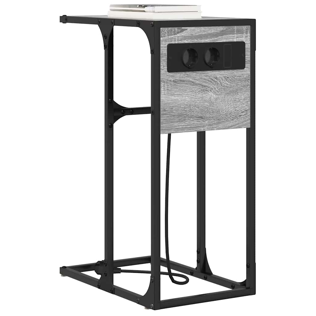 vidaXL Comodino Grigio sonoma 41.5 x 26 x 60.5 cm Legno multistrato