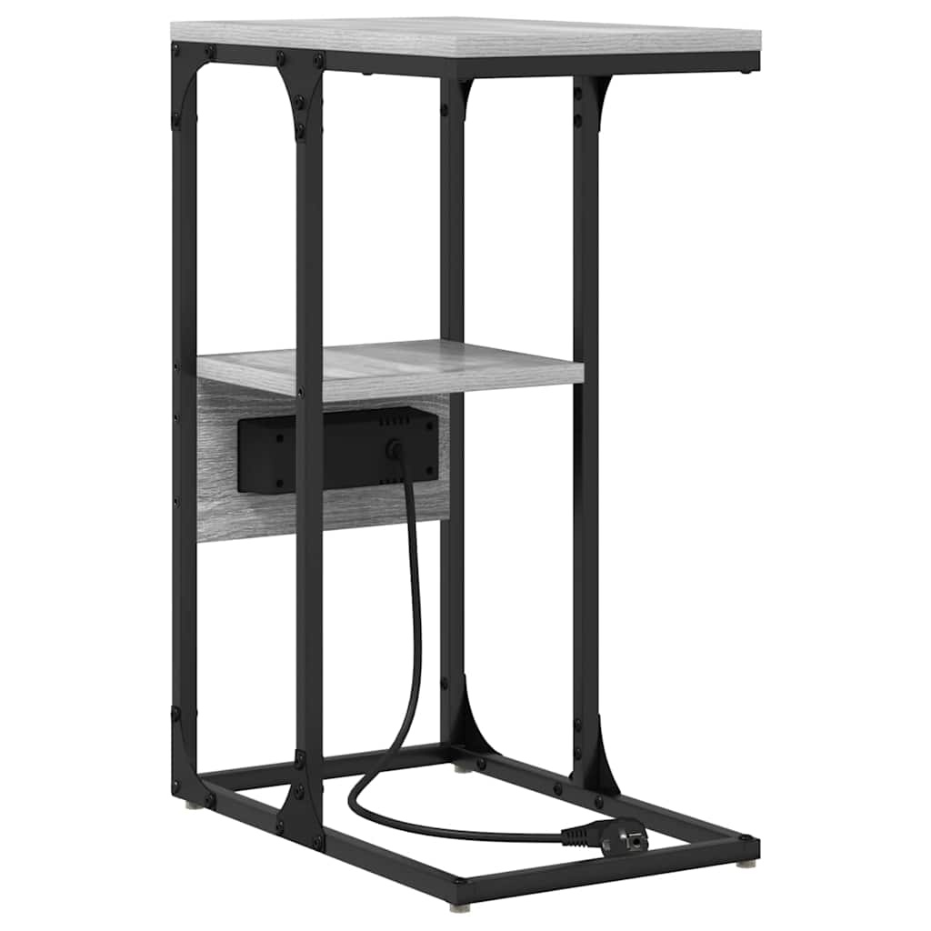 vidaXL Armadio da Notte con cassetto Grigio sonoma 41.5 x 26 x 60.5 cm