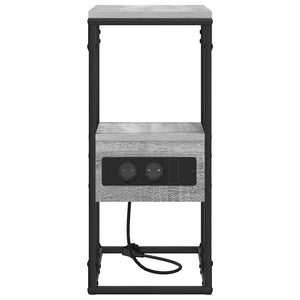 vidaXL Armadio da Notte con cassetto Grigio sonoma 41.5 x 26 x 60.5 cm
