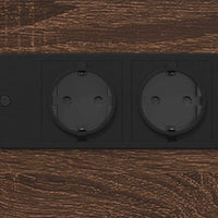 vidaXL Armadio da Notte Rovere marrone 41.5 x 26 x 60.5 cm