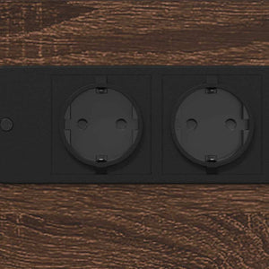 vidaXL Armadio da Notte Rovere marrone 41.5 x 26 x 60.5 cm