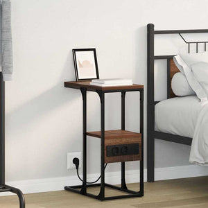 vidaXL Armadio da Notte Rovere marrone 41.5 x 26 x 60.5 cm