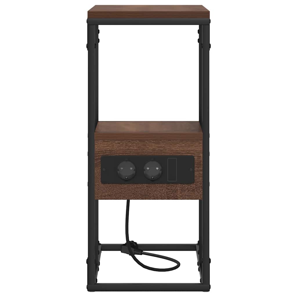 vidaXL Armadio da Notte Rovere marrone 41.5 x 26 x 60.5 cm