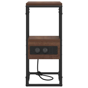 vidaXL Armadio da Notte Rovere marrone 41.5 x 26 x 60.5 cm