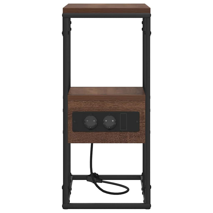 vidaXL Armadio da Notte Rovere marrone 41.5 x 26 x 60.5 cm