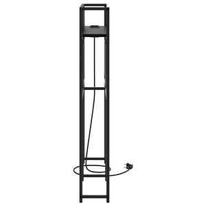 vidaXL Testata contenitore Rovere nero 80 cm Legno multistrato