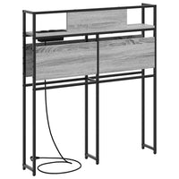 vidaXL Testata contenitore Grigio sonoma 80 cm Legno multistrato