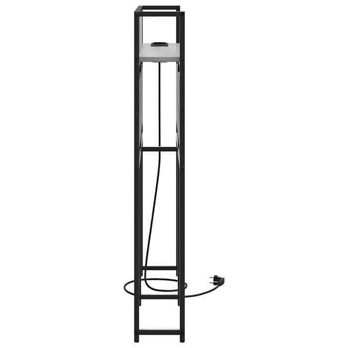 vidaXL Testata contenitore Grigio sonoma 80 cm Legno multistrato