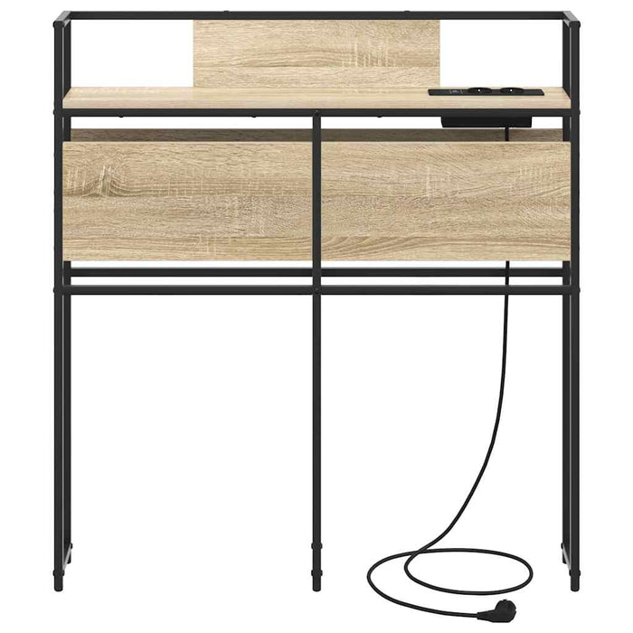 vidaXL Testata contenitore rovere sonoma 90 cm Legno multistrato