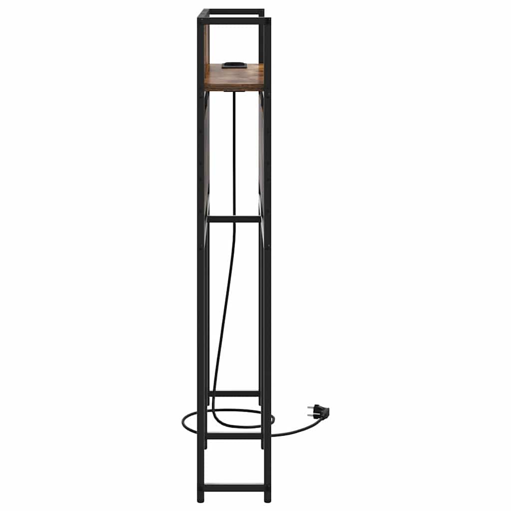 vidaXL Testata contenitore Rovere fumo 90 cm Legno multistrato