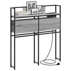 vidaXL Testata contenitore Grigio sonoma 90 cm Legno multistrato