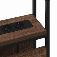 vidaXL Testata contenitore Rovere marrone 90 cm Legno multistrato