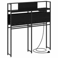 vidaXL Testata contenitore Rovere nero 100 cm Legno multistrato