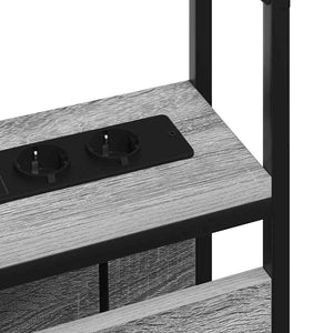 vidaXL Testata contenitore Grigio sonoma 100 cm Legno multistrato