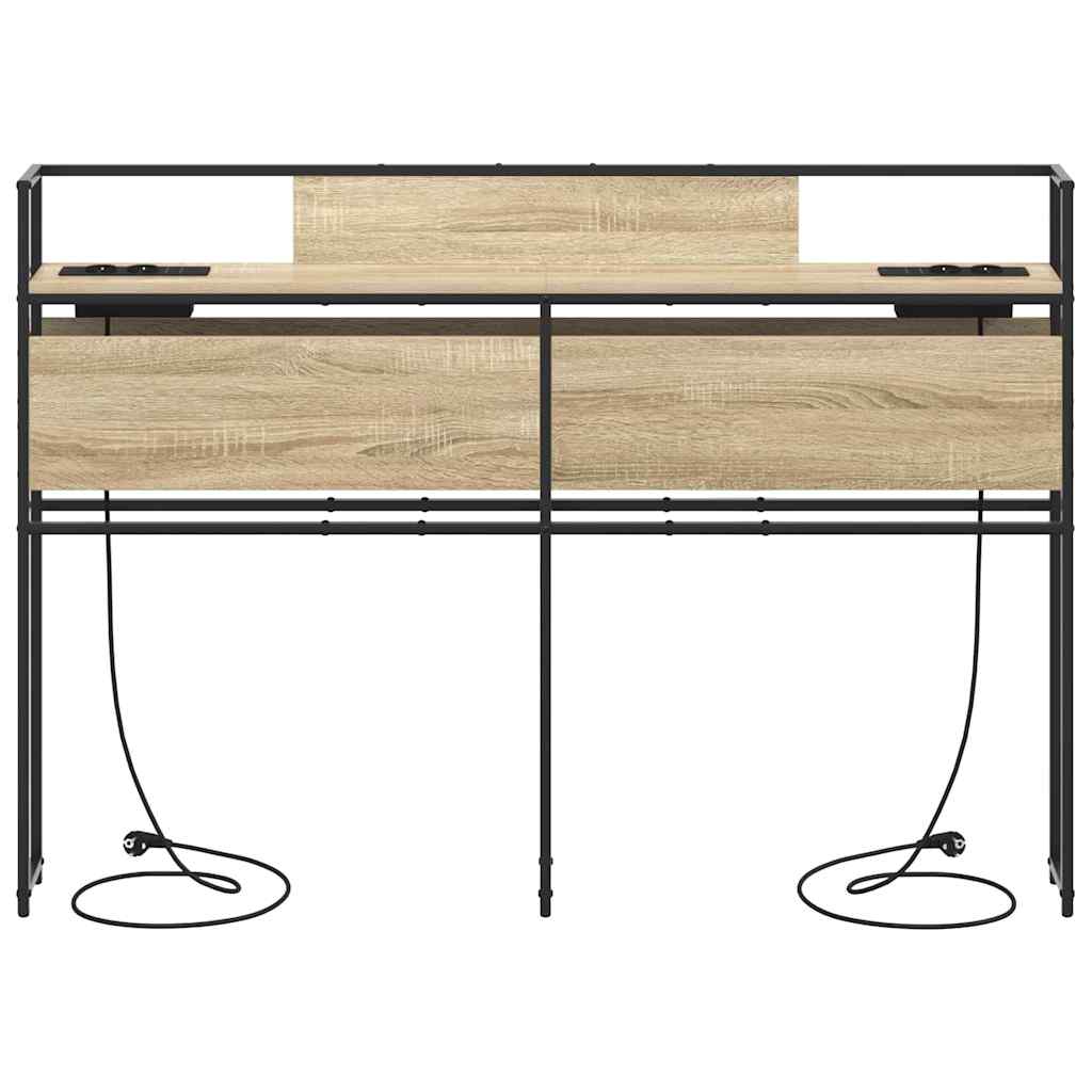 vidaXL Testata contenitore rovere sonoma 120 cm Legno multistrato